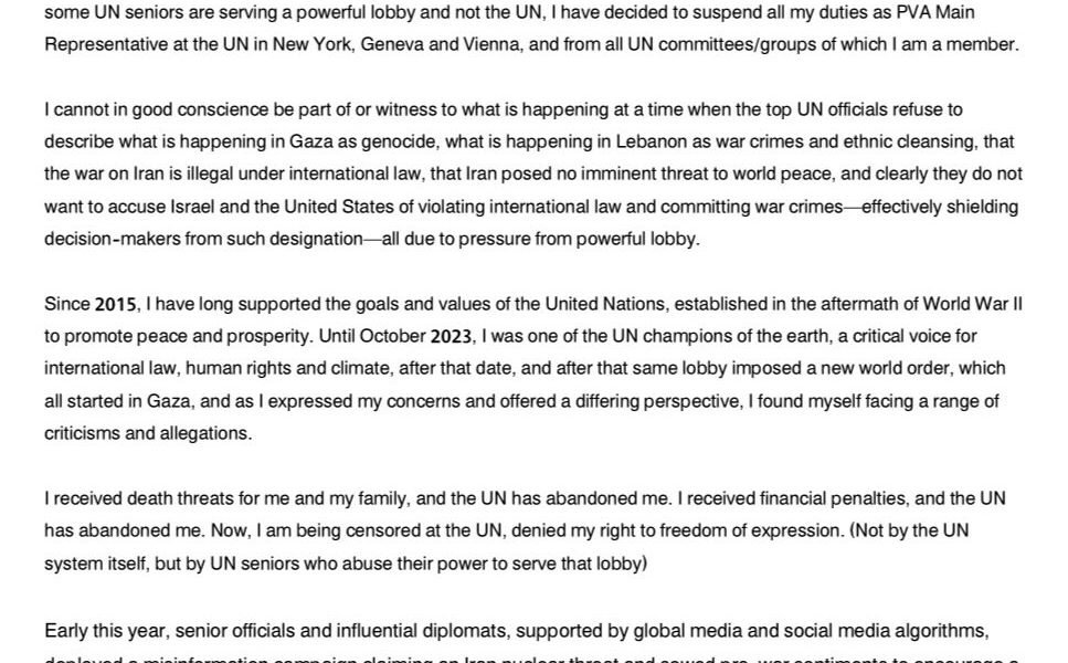 Un diplomat ONU demisionează: Nu pot tolera riscul nuclear