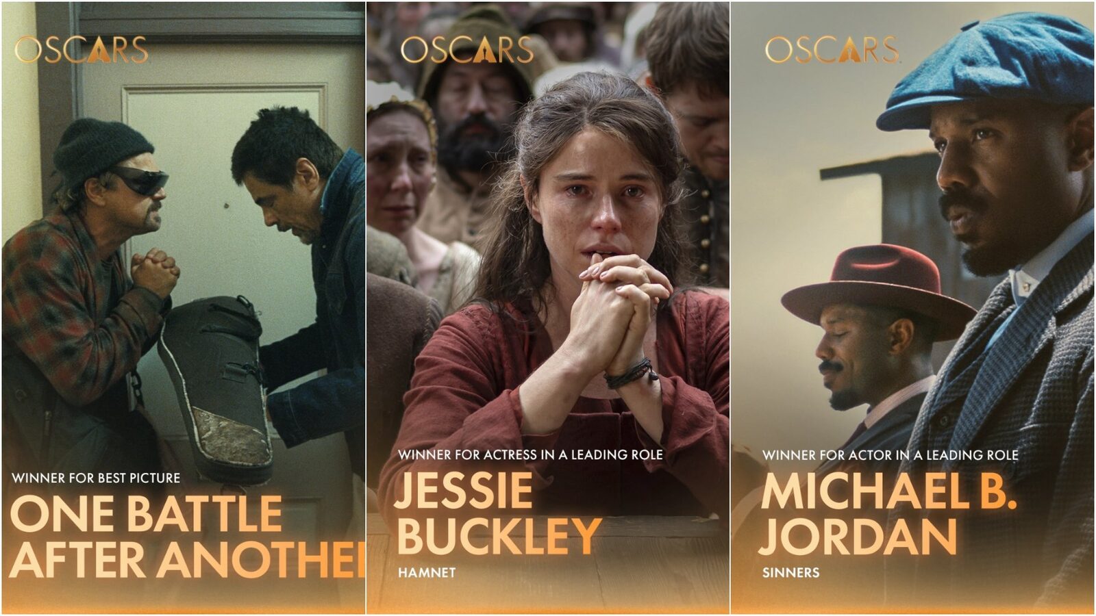„One Battle After Another”, marele câștigător al premiilor oscar 2026 Thrillerul „One Battle After Another” a dominat ceremonia de decernare a premiilor Oscar din 2026, adjudecându-și șase statuete, inclusiv prestigiosul premiu pentru cel mai bun film