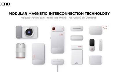 Tecno lansează conceptul de telefon modular ultra-subțire, cu atașare magnetică.