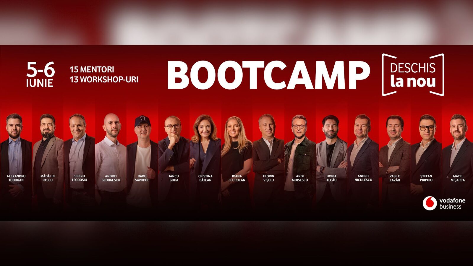 Vodafone Business lansează o nouă ediție a programului de mentorat pentru antreprenori Vodafone Business readuce în atenție Bootcamp-ul „Deschis la Nou