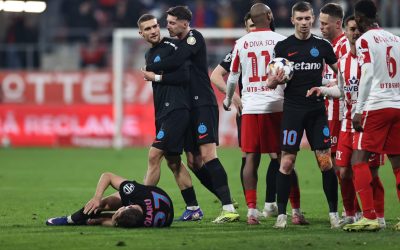 FCSB, eliminată din cursa pentru play-off, a început meciul cu UTA Arad cu un avânt spectaculos, marcând de trei ori în prima repriză