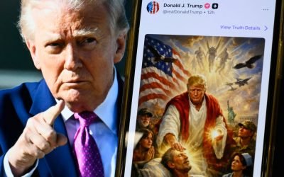 Trump, imagine cu el ca Iisus, ștearsă de pe Truth Social