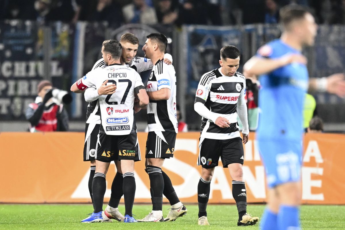 U Cluj a zdrobit Craiova: 4-0 și prima lovitură pentru locul 1 în play-off