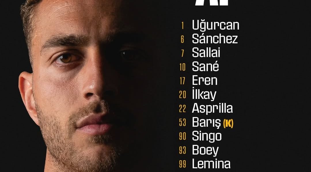 Galatasaray anunță primul 11 pentru meciul cu Göztepe Clubul sportiv Galatasaray a stabilit echipa de start pentru meciul cu Göztepe