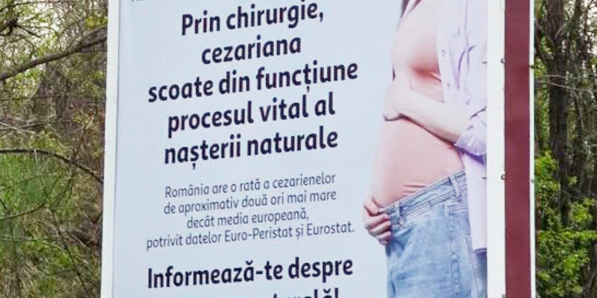 Diana Buzoianu atacă panourile despre cezariană: Reclamații la ANPC și Primării