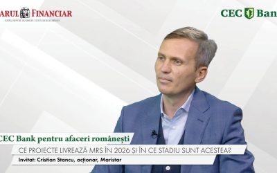 CEC Bank și ZF lansează proiect pentru afacerile românești, condus de Cristian Stancu