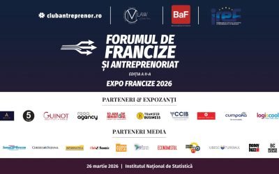 București, 27 martie 2026 – A doua ediție a Forumului de francize și antreprenoriat, organizat de Club Antreprenor, CMV Law by Mihaela Mocanu și BaF – Biroul de Afaceri în Franciză, a atras numeroși antreprenori și specialiști la Institutul Național de Statistică