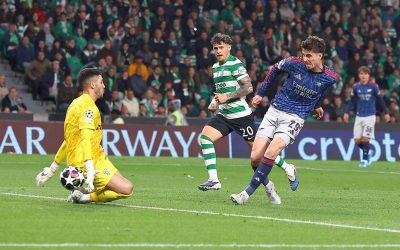 Arsenal, victorie dramatică în deplasare cu Sporting CP, în Liga Campionilor Arsenal a obținut o victorie prețioasă, scor 1-0, pe terenul celor de la Sporting CP, în prima manșă a sferturilor de finală din Liga Campionilor