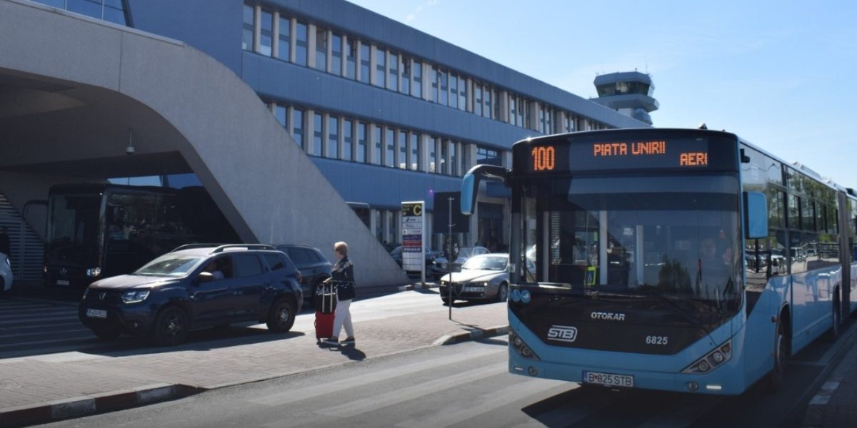 Autobuzele 100 și 442, OPRESC din Aeroportul Henri Coandă Sosiri, de miercuri