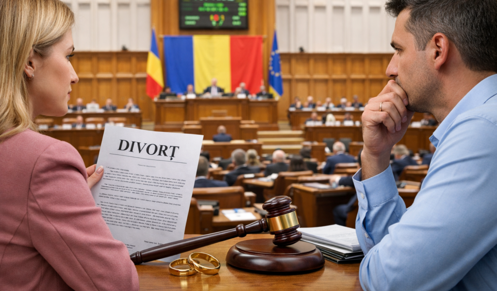 Schimbare majoră pentru divorțuri: Fostul soț decide singur ce nume poartă după despărțire București – Parlamentul a adoptat o modificare importantă a Codului civil, care va schimba modul în care foștii soți își aleg numele după divorț