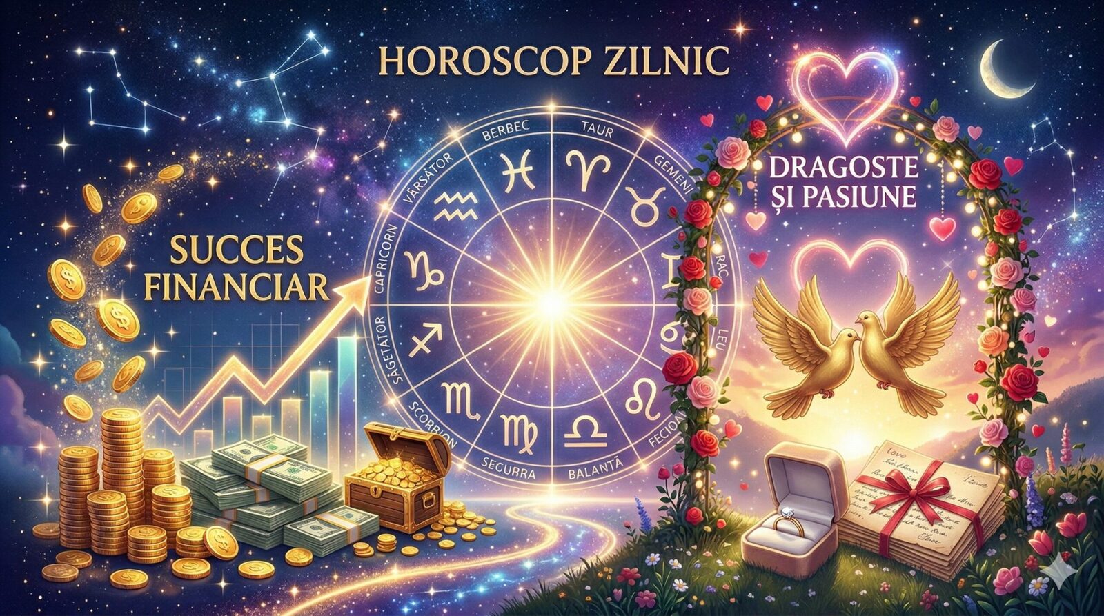 Astrele influențează viețile zodiilor: previziuni pentru weekendul de Paște Previziunile astrale pentru perioada următoare relevă o serie de influențe specifice pentru fiecare zodie, de la dinamica relațiilor personale la aspecte financiare și oportunități de dezvoltare