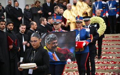 Mircea Lucescu, înmormântat cu onoruri la Bellu