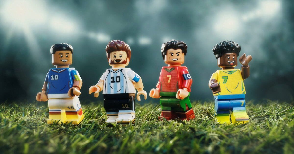 Messi, Ronaldo, Mbappe & Vini Jr. Immortalised by LEGO
