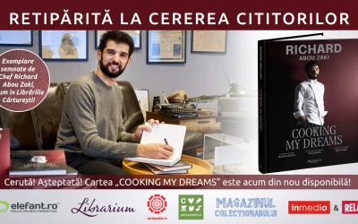 De la un microbuz spre stelele Michelin: Povestea lui Richard Abou Zaki ajunge pe rafturile librăriilor Bucătarul Chef Richard Abou Zaki, a cărui poveste de viață a inspirat o țară întreagă, își lansează cartea autobiografică „Cooking My Dreams” într-o ediție de colecție bilingvă (română-italiană)