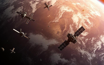 Imagine: Sateliții pe orbită: O amenințare nevăzută pentru sănătatea umană și ecosisteme? București – Propunerile de a amplasa oglinzi reflectorizante și până la un milion de sateliți pe orbita joasă a Pământului stârnesc îngrijorări majore în rândul cercetătorilor