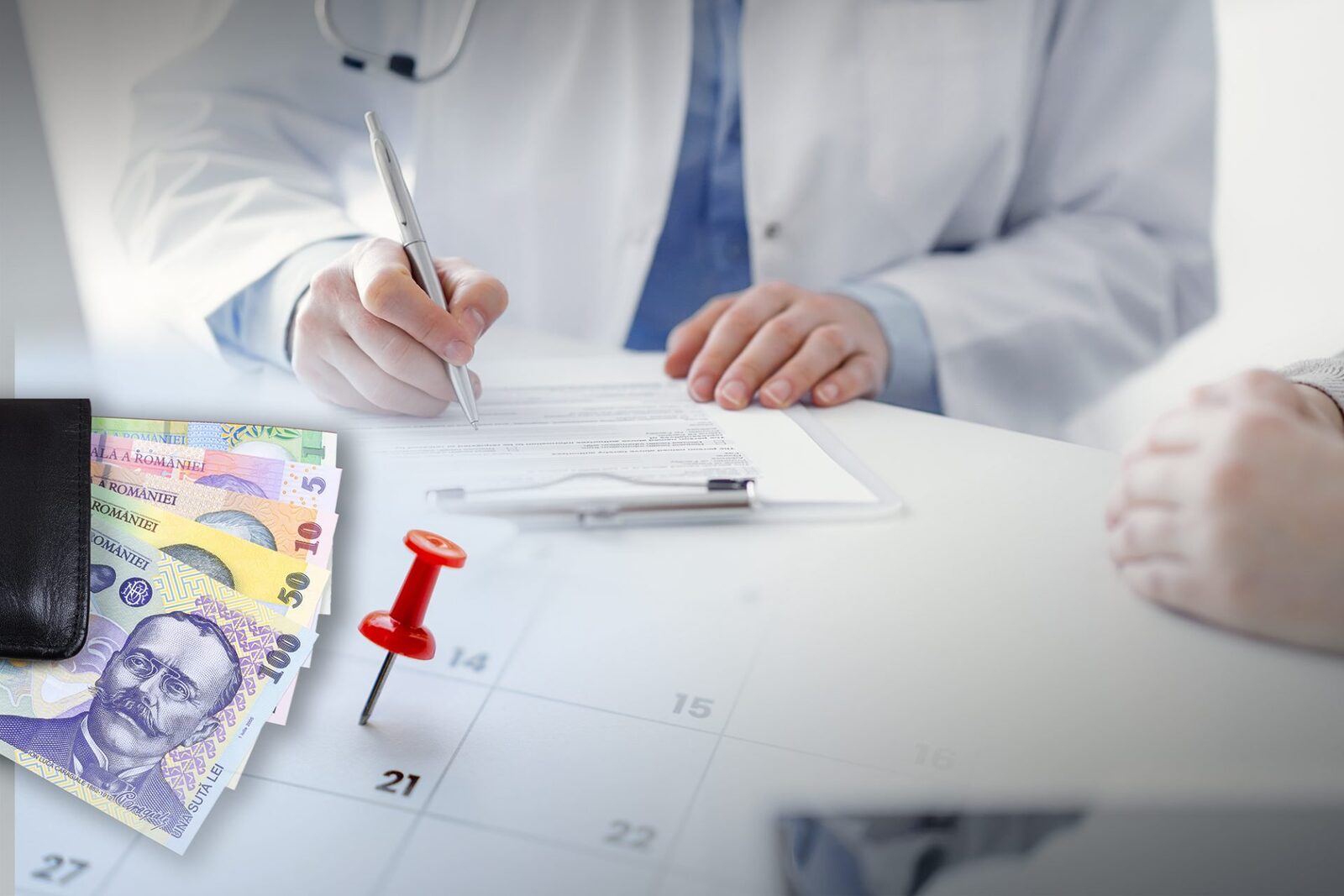 Concediu medical, imagine ilustrativă. Foto: Dreamstime, Shutterstock. Colaj: Ion Mateș / HotNews