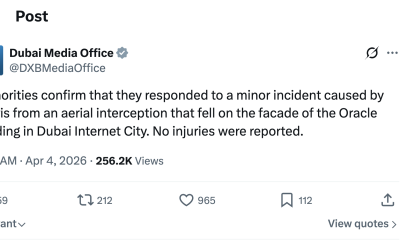 Rest de la o interceptare aeriană, prăpăd la sediul oracle din Dubai