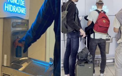 Zece automate cu apă potabilă, montate în aeroporturile Otopeni și Băneasa