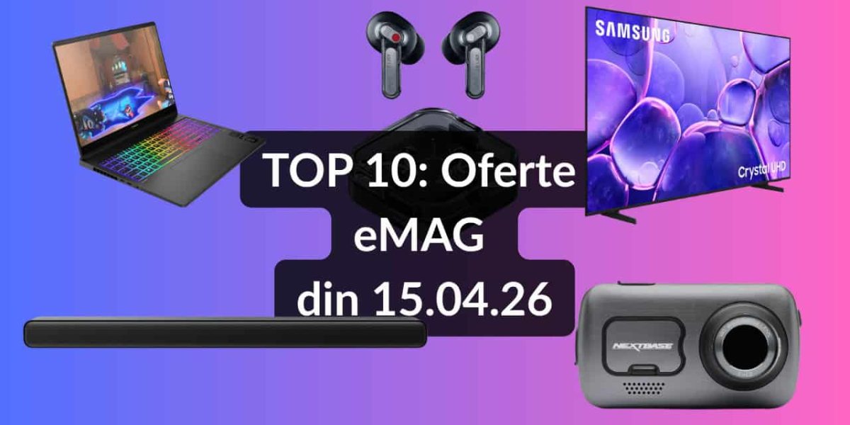 EMAG: Super oferte pe 15 aprilie – Soundbar TCL cu Dolby Atmos, TV Samsung uriaș