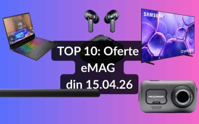 EMAG: Super oferte pe 15 aprilie – Soundbar TCL cu Dolby Atmos, TV Samsung uriaș