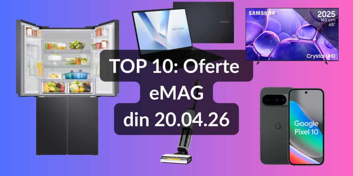 EMAG dă startul reducerilor: TV Samsung, Android Rapid și aspirator cu aburi