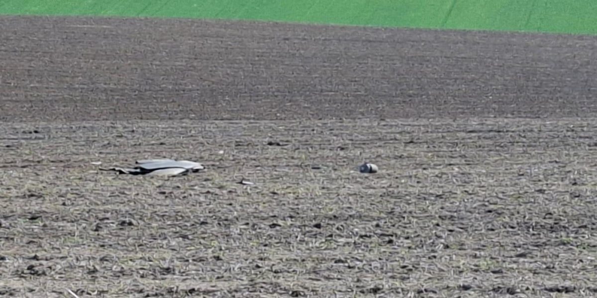 Alte resturi de dronă, găsite între Văcăreni și Luncavița, județul Tulcea