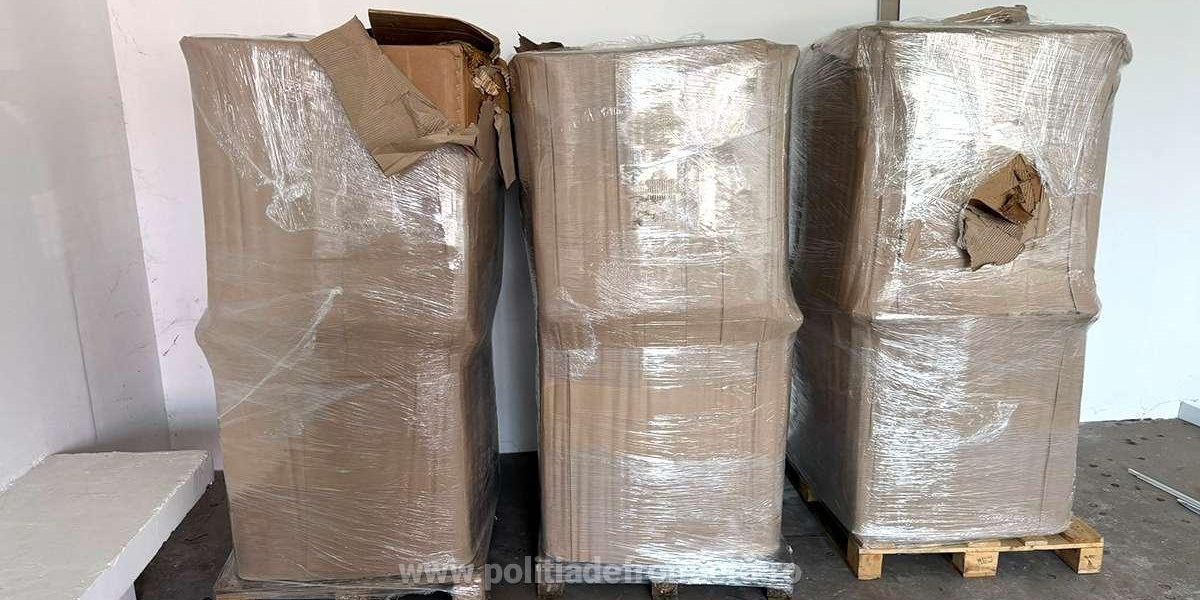 Giurgiu: O tonă de tutun ilegal, descoperită într-o dubă