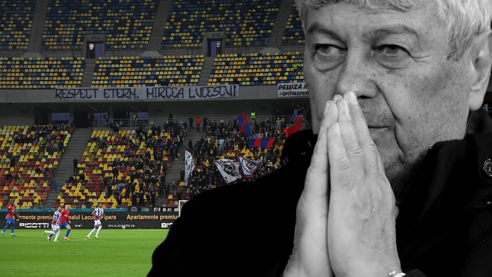 Rușine la Arena Națională: Cum a apărut Mircea Lucescu pe tabela de marcaj după FCSB – Oțelul