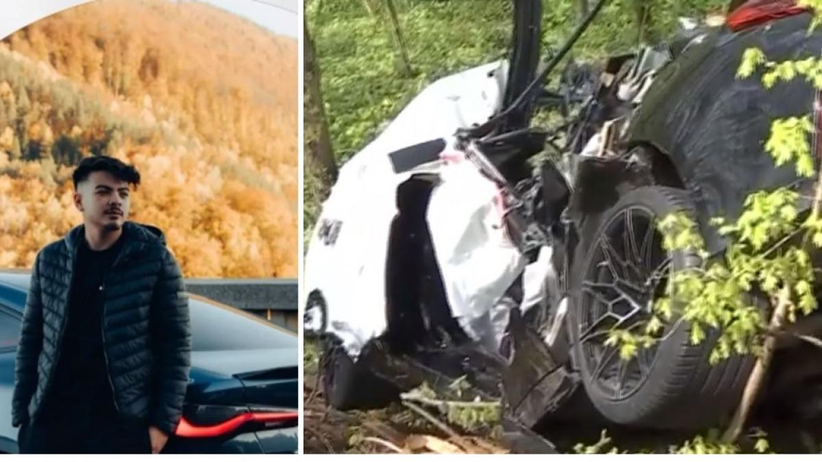 Accident violent în Snagov: Au rupt copacul cu mașina, la 140 km/h!