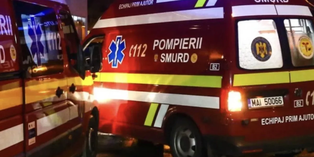 Microbuz cu copii, implicat într-un accident în Mureș