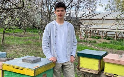 Codrin, elevul din Iași, a strâns bani pentru albine: Premiu internațional pentru stupina „smart”