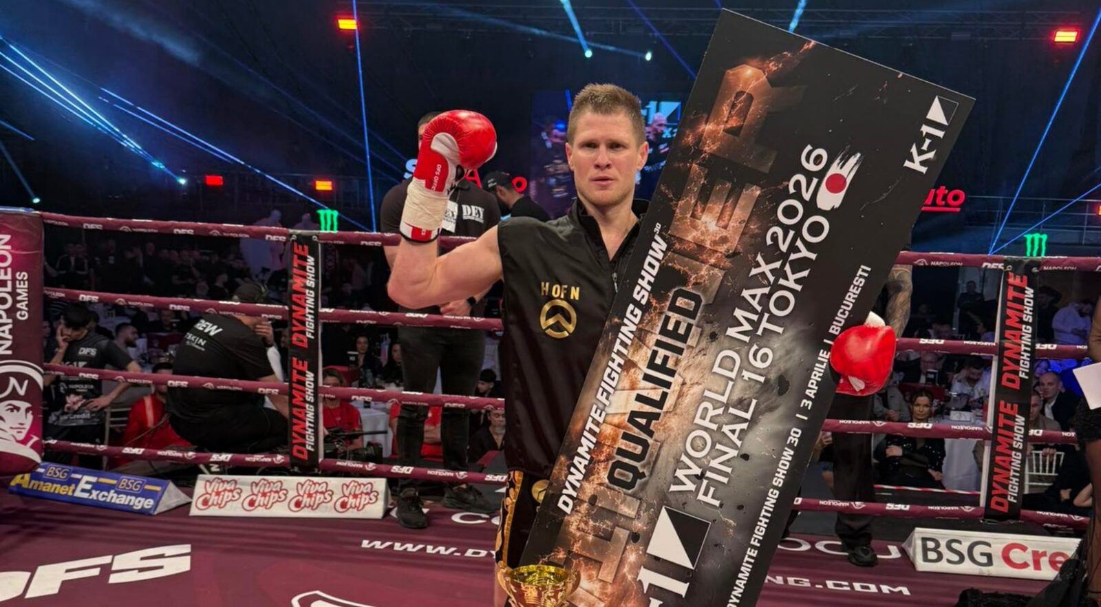 Dynamite Fighting Show 30: Sergey Adamchuk, Marele Câștigător al Piramidei și Bilet spre Tokyo Bucureștiul a vibrat vineri, 3 aprilie, sub energia celei de-a 30-a ediții a Dynamite Fighting Show (DFS), evenimentul de kickboxing fondat de Cătălin Moroșanu