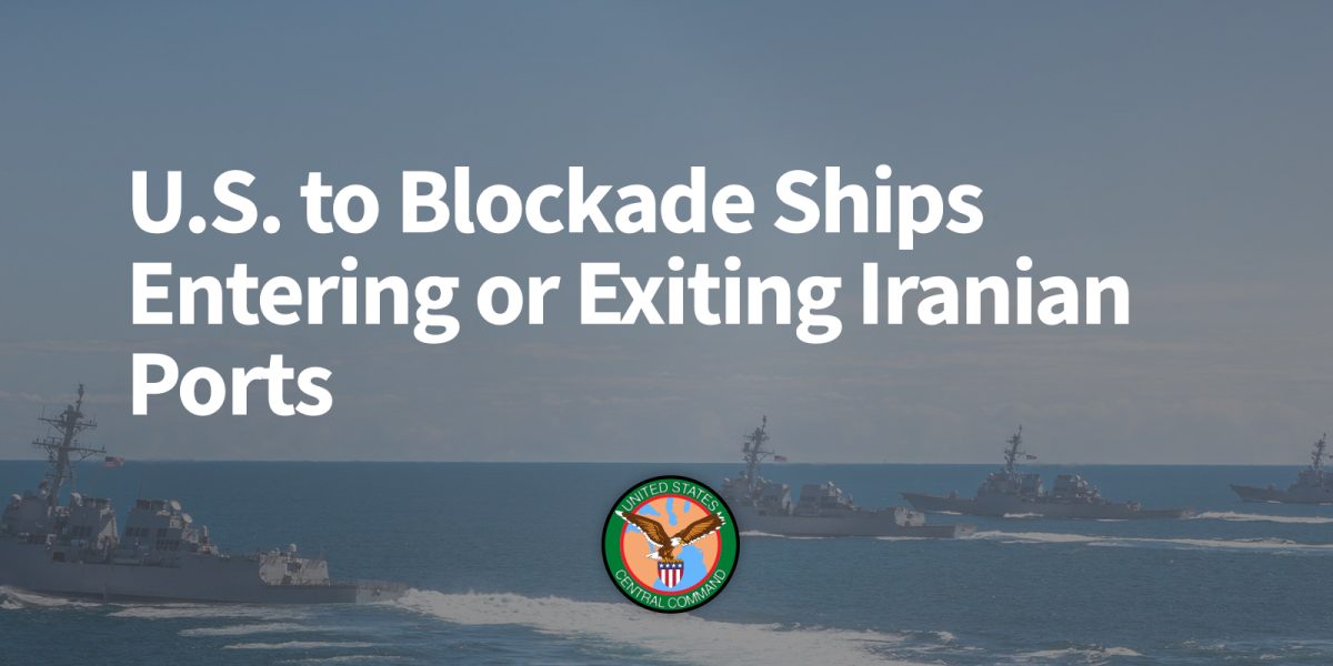 SUA blochează porturile IRANULUI de luni: Tensiuni majore în Orient
