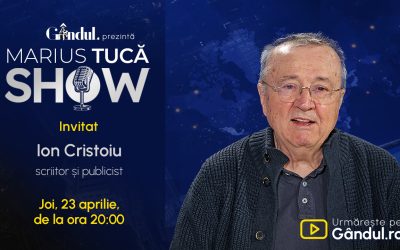 Marius Tucă și Ion Cristoiu, față în față: Show LIVE pe Gândul – joi, ora 20:00