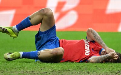 Miculescu, OUT de la FCSB: A urlat de durere, accidentare gravă cu Farul