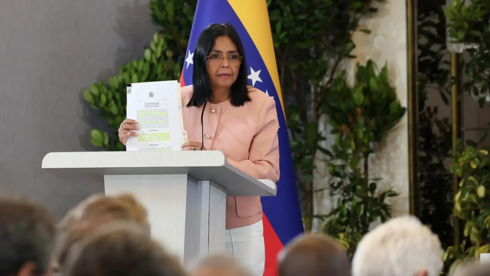 Delcy Rodríguez, președinta interimară a Venezuelei, a anunțat o majorare salarială responsabilă pentru data de 1 mai, în contextul unei inflații galopante și al problemelor economice persistente