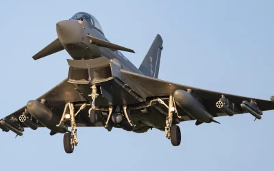 Avionul Eurofighter Typhoon, arma secretă anti-drone la costuri mici