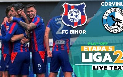 Bihor și Corvinul închid etapa a 5-a din play-off-ul Ligii 2