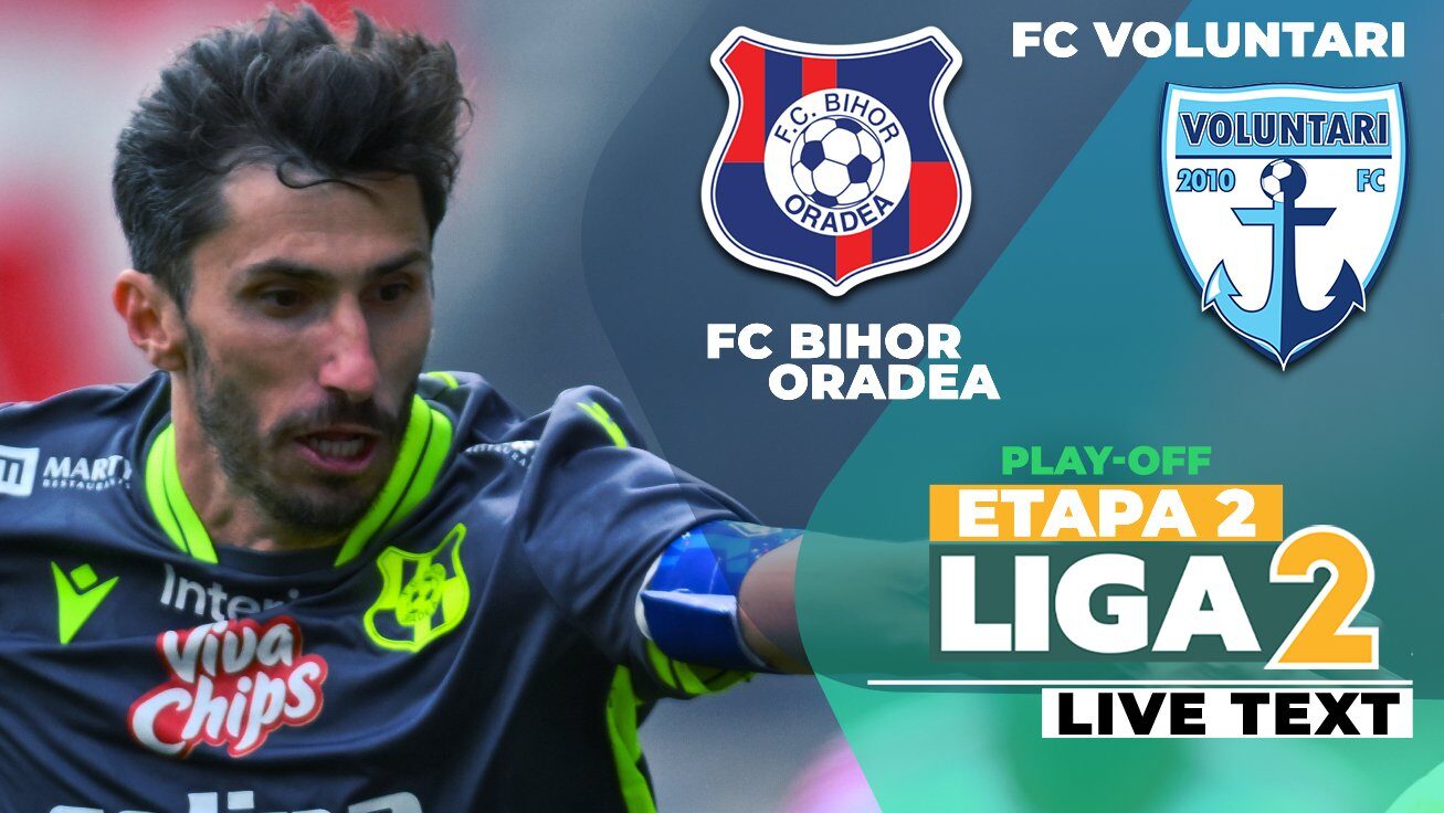 FC Voluntari a învins FC Bihor Oradea cu scorul de 2-0 într-un meci tensionat disputat pe stadionul „Iuliu Bodola”, vineri, în etapa a doua a play-off-ului Ligii 2