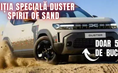 Dacia lansează o ediție specială Duster Spirit of Sand, după succesul în Raliul Dakar Succesul echipei Dacia Sandriders în Raliul Dakar a generat o serie de reacții