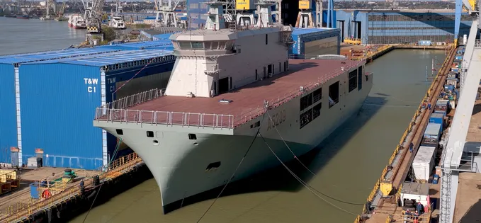 Damen Galați, performanță uriașă: A construit un portavion!