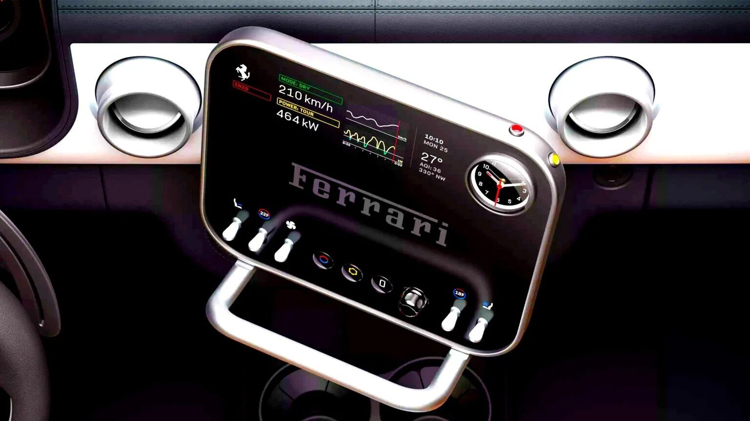 Ferrari sfidează trendul touchscreen-urilor și revine la butoanele fizice În timp ce industria auto se îndreaptă spre designuri interioare minimalistice, cu ecrane tactile uriașe, Ferrari merge pe un drum diferit, preferând butoanele și comenzile fizice