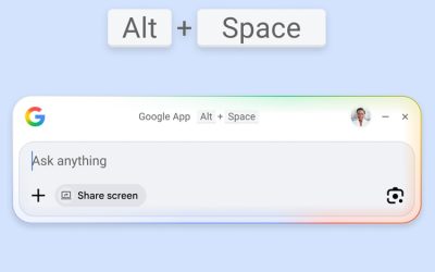 Google aduce Search și AI pe desktop, direct pentru utilizatorii Windows