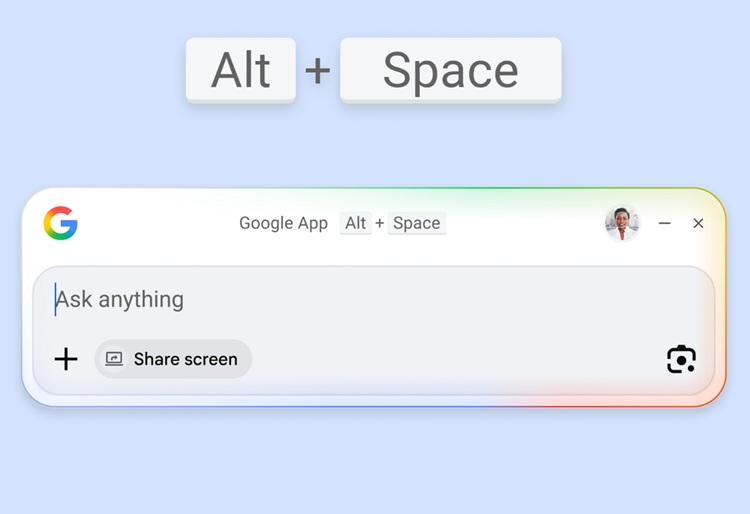 Google aduce Search și AI pe desktop, direct pentru utilizatorii Windows