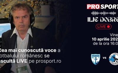 Ilie Dobre, comentator pro sport, live despre meciul fc voluntari