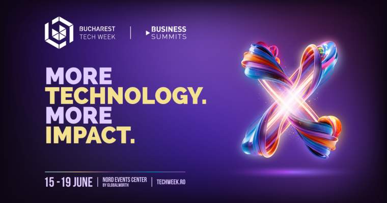 Peste 1.500 de profesioniști sunt așteptați la Bucharest Tech Week Bucharest Tech Week, evenimentul dedicat tehnologiei și inovației, revine în perioada 15-19 iunie cu o serie de cinci summit-uri tematice