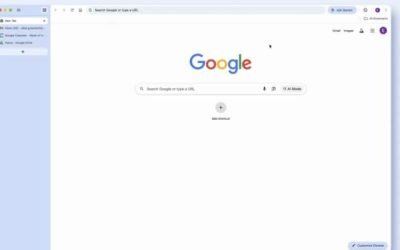 Google Chrome testează o nouă funcție pentru gestionarea taburilor, mutându-le într-un panou lateral vertical, o schimbare majoră de design pentru utilizatorii browserului