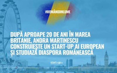 După 20 de ani în UK, Andra Martinescu lansează un startup inovator