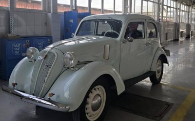 Fiat 508C din ’37, bijuterie pe roți la RAR Vaslui. „A pus Italia pe roți”