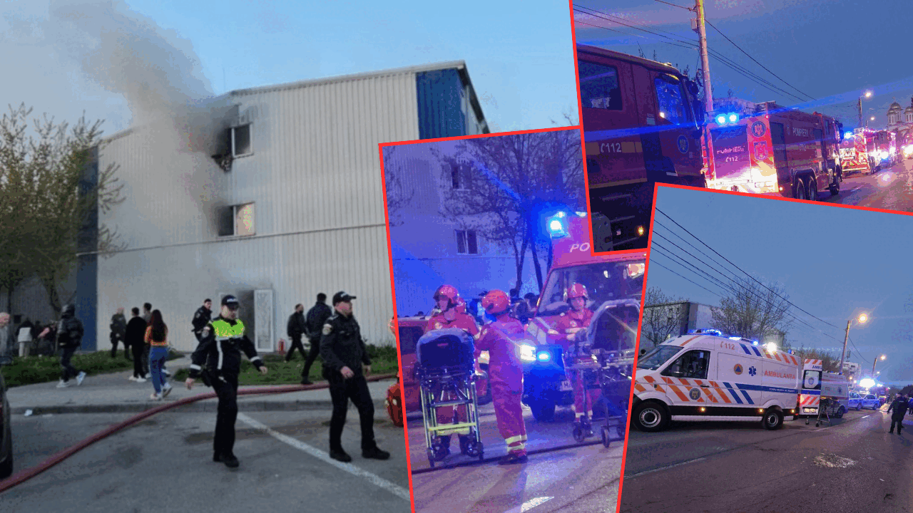 INCENDIU în Constanța: Plan Roșu activat ÎN bloc! Fetiță de 9 ani, la spital